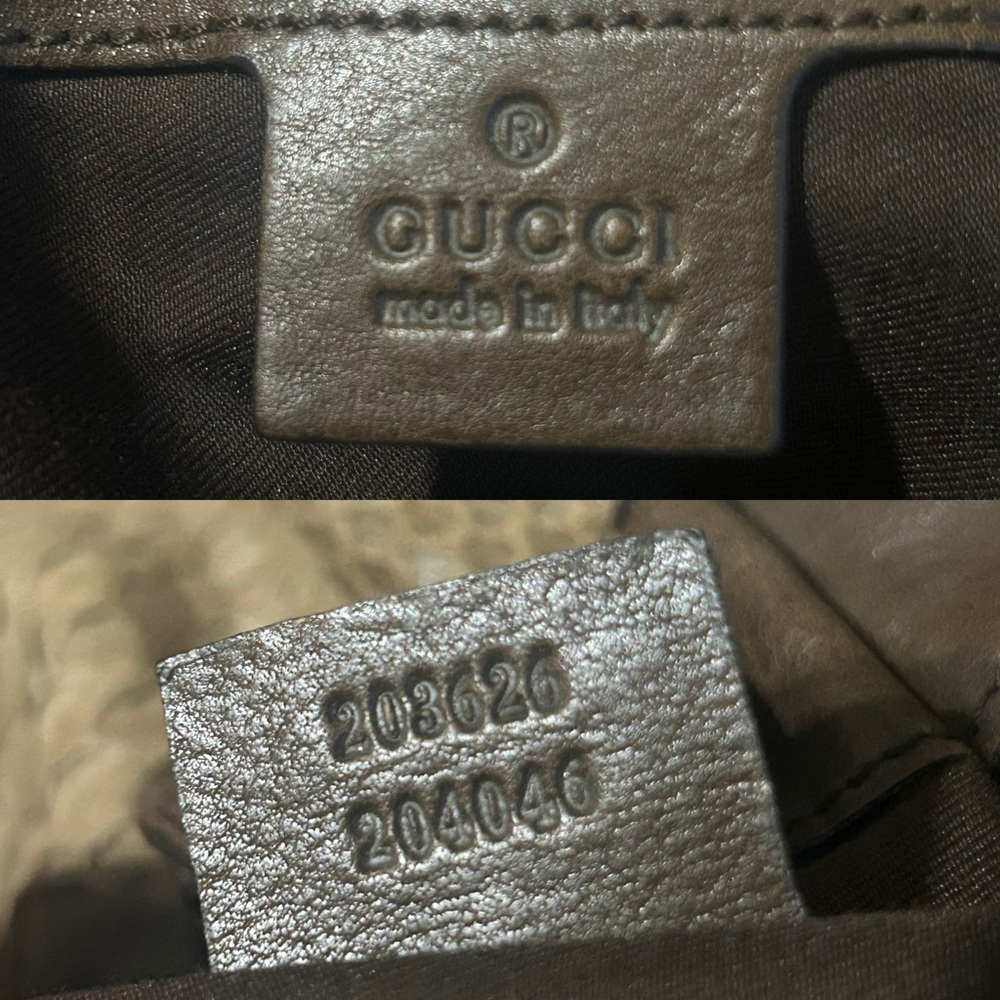 Gucci Studded Python Snake Leather Pelham Slouchy… - image 2